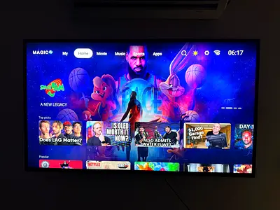 MAGIC World 55-inch Smart LED TV Built-in Receiver, Android 13, WiFi — Good Working Condition