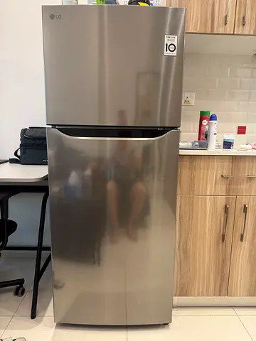 LG 328L Top Mount Double Door Refrigerator - Platinum Silver