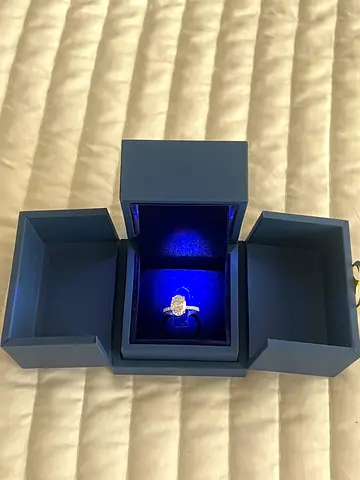 Womens lab diamond engagement ring 2.76ct