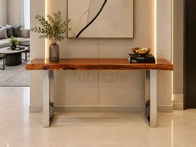Marina Home Style Live Edge Solid Wood Console Table