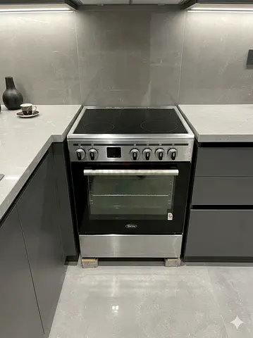 Terim Electric ceramic 4 hobs stove oven fan Cooking range  60 cm model , TERVC66ST