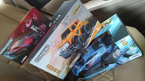 Set of 3 Remote Control Toy Cars - New in Boxes