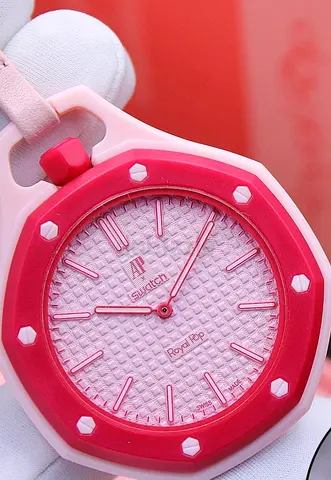 Swatch x Audemars Piguet Royal Pop Collection Pocket MASTER COPY Watch Otto Rosso