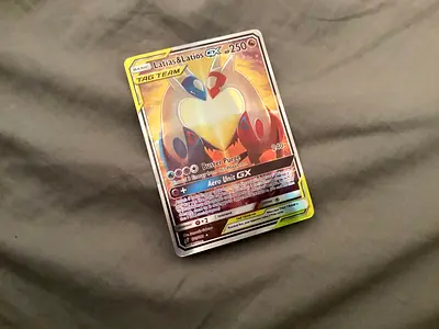 Pokémon Latias  Latios GX Tag Team Holo Card (damaged)
