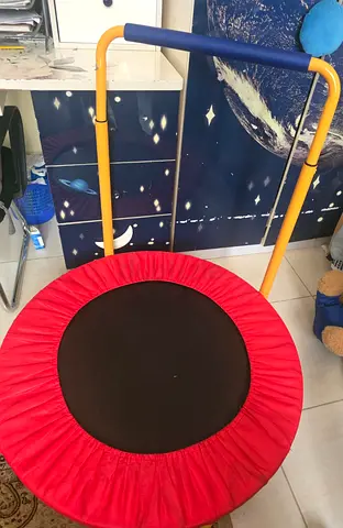 Childs Mini Trampoline with Handle - Good Condition