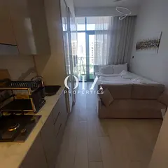 Furnished Studio | Azizi Riviera 1 | Balcony &amp; Pool Access