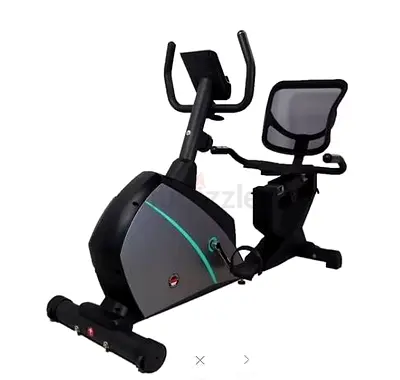 Heavy Duty Magnetic Recumbent Bike Exercise Bike, 150kgs Capacity, Monitor - Brand New