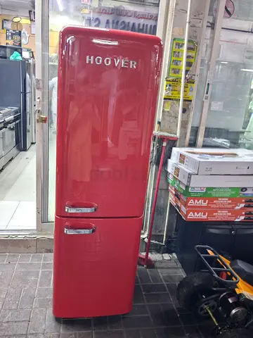 Hoover Retro Red Refrigerator - Single Door, Good Condition