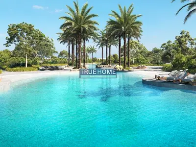 "For the First Time in Sharjah... A Crystal Lagoon and Organic Gardens in One Unique Community"