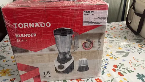 Electric Blender 500 Watt, 1.5 Litre, Mill, Black