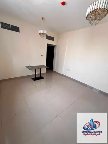 The most beautiful one-bedroom apartment with a living room in Al Qulai’a, super deluxe finishing, central air conditioning and central gas, spacious