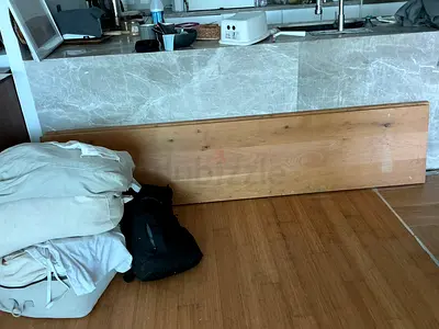 2 ikea 50x235cm thickness 4cm top table planks for upcycling work asking 690aed