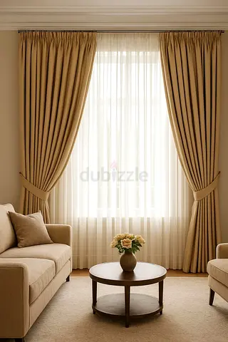 Luxury Long Curtains | Elegant Floor-to-Ceiling Living Room Decor Style