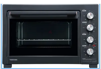 TOSHIBA 40L Toaster Oven 1800W Grill Oven,70-230°C Independent Temperature Control,120 Precise Time
