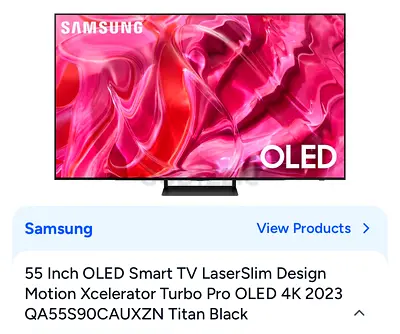 Samsung 55 Inch OLED 4K Smart TV S90C