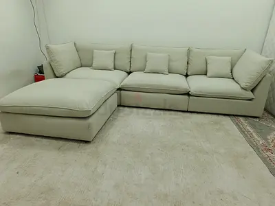 Expensive quality modular sofa with ottoman