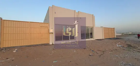 SUPER OFFER INDUSTRIAL LAND FOR RENT WITH SHED RENT 130K WITH OFFICES ELECTERCITY 3 PHASE 10K SQFT AREA AL SAJJA