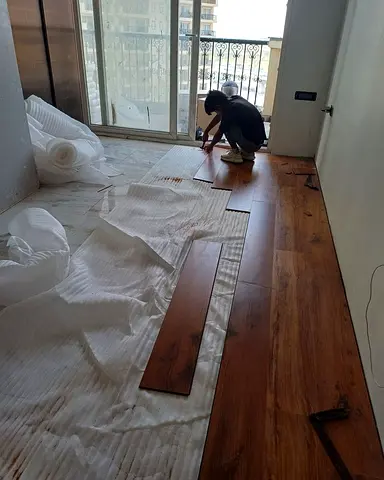 Stylish Wooden Flooring Installation Dubai