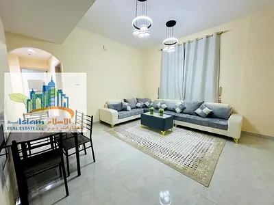 غرفة وصالة مفروشة فرش جديد بالكامل | شامل الإنترنت والفواتير | موقع مميز بالنعيمية 2 | 3700 شهرياً
