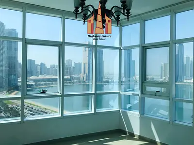 Sea view 2bhk with balcony wardrobes and free parking near corniche