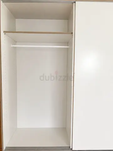 IKEA Trysil white sliding door wardrobe — 2-door, good condition