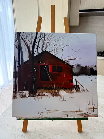 Oil painting “ Lost house “