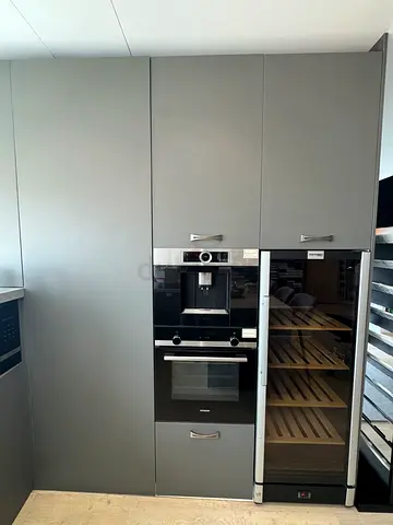 Luxury Modern Kitchen Display with Porcelain Countertops  Appliances