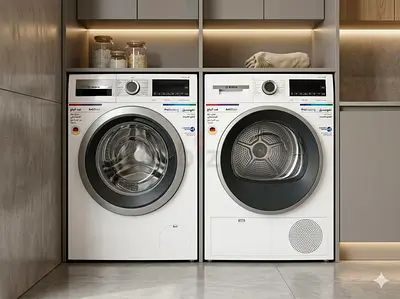 Bosch latest model series 4 10 kg washer and 9 kg dryer separate set freestanding by tata