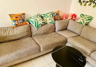 L Shape Grey Sofa