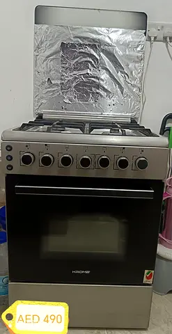 Standing Cooker, Gas Oven, Full Gas Ignition with 4 Burners,