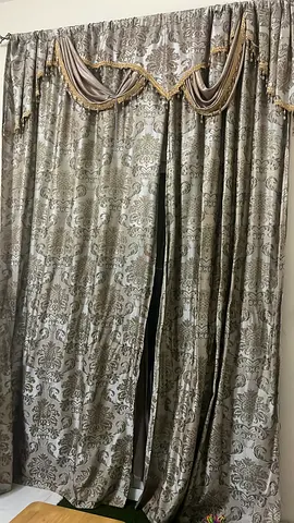 Sheer curtain with rod