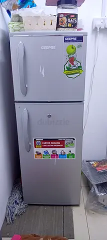 Geepas Double-Door Refrigerator - Compact Top Freezer (Good Working Condition)