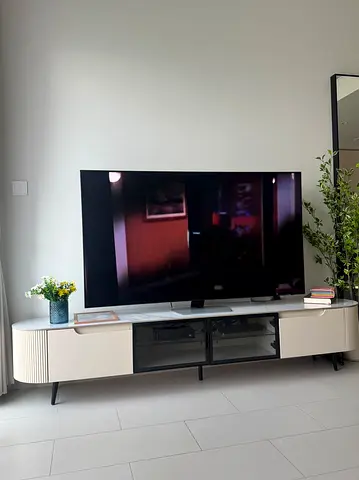 TV Stand white marble homebox