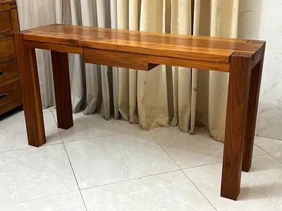Crate and barrel console table with Drawer