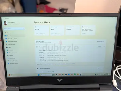 HP Victus 15-inch Laptop - Intel Core i5 12th Gen, 8GB RAM, 512GB SSD, 4GB VRAM, Nvidia GeForce GTX