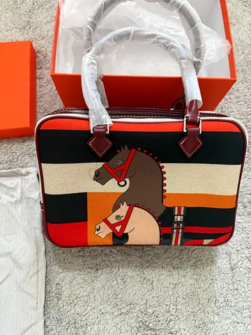 designer-style womens handbag with box and dustbag