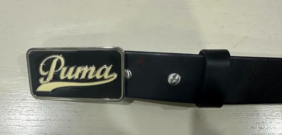 Dark black puma belt