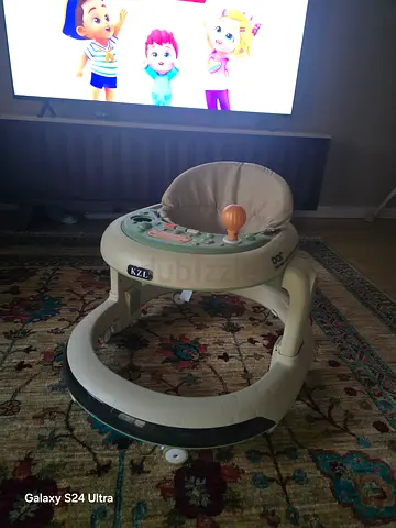 Baby walker with activity tray - good condition