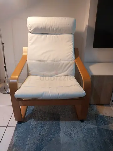 IKEA birch veneer Poang armchair