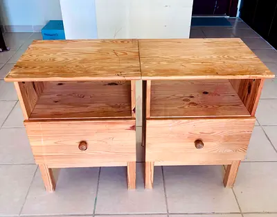 Ikea wooden Bedside Tables / Nightstands with Drawer
