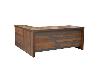 Wooden low coffee table with storage - modern design
