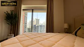 High-Floor 1BR with Dubai Canal &amp; Burj Khalifa Views | Fully Furnished | Ready to Move!