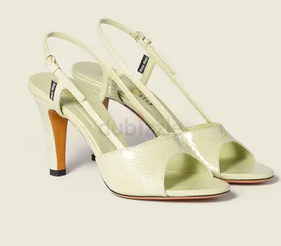 Miumiu Ayers SlingBack Sandals Pistachio - Size 36.5, 37 and 38