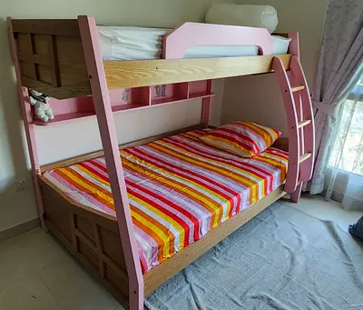Pink Bunk Bed for Kids