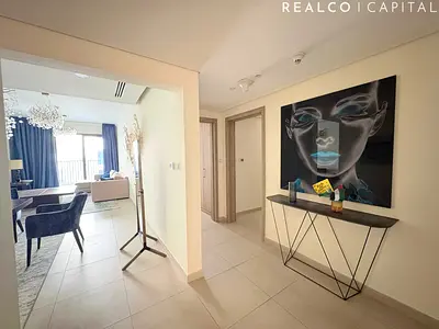 Fully Furnished 2BR + Maid | Ensuite Bedrooms | Closed Kitchen | Pool View