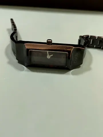 Storm Black rectangular womens analog wristwatch - preowned