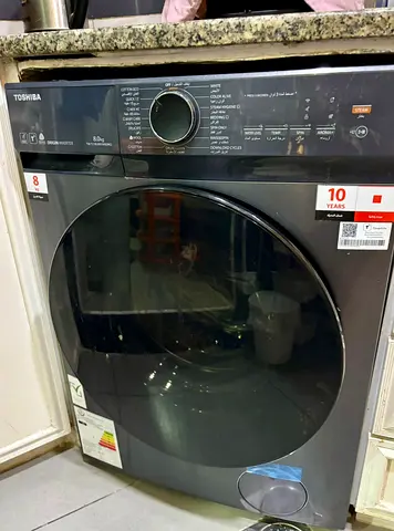 Moving out Sale !!!! Toshiba 8kg Front Load Washer Dryer - Grey, Good Working Condition