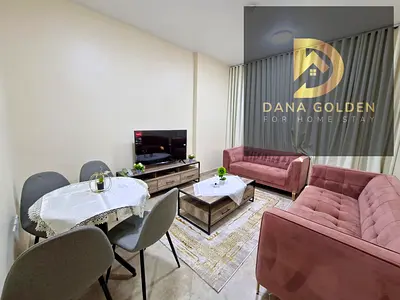 For monthly rent: one bedroom, living room, two bathrooms, balcony, and internet in Al Qasimia, Sha