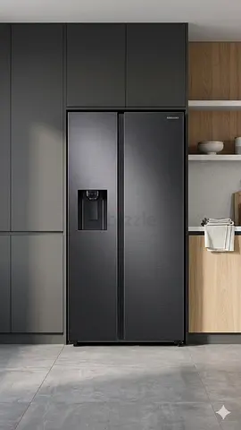 Samsung, 634L, Side by Side Refrigerator, Gentle Black Matt,model  RS64R5331B4 water depanser ice ma