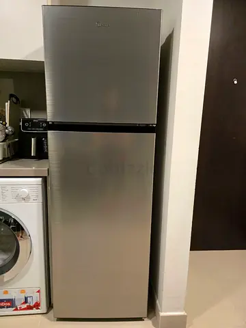 Midea Double Door Refrigerator Silver Finish